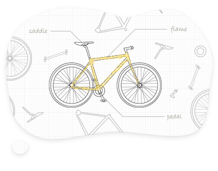 カラーシミュレーション機能付き自転車販売ECサイト