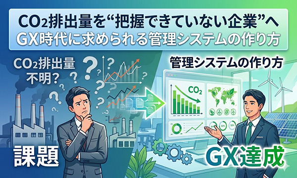 CO2排出量を“把握できていない企業”へ｜GX時代に求められる管理システムの作り方